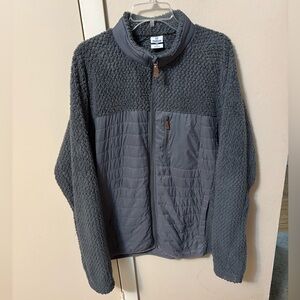 Men’s gray Magellan Full Zip Jacket Pockets Sz L chest 46